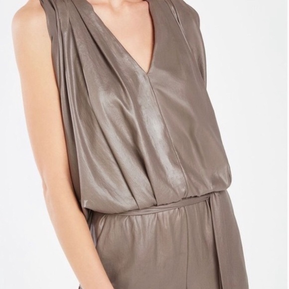 BCBGMaxAzria River Pleated Romper NWT XS